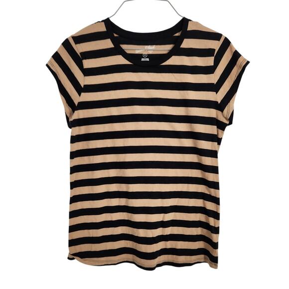 Universal Thread Striped Short Sleeve Top - Women's Medium - Picture 1 of 4